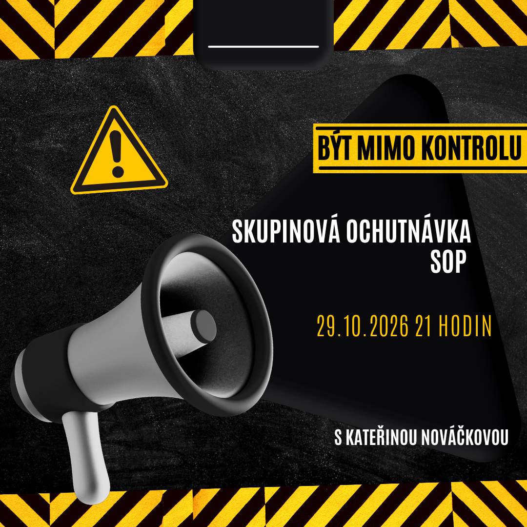 Pozvánka na skupinovou ochutnávku SOP 29. 10. 2026 ve 21 hodin